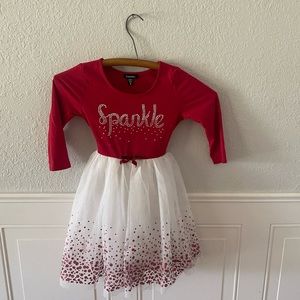 Zunie Christmas Sparkle Glitter Dress